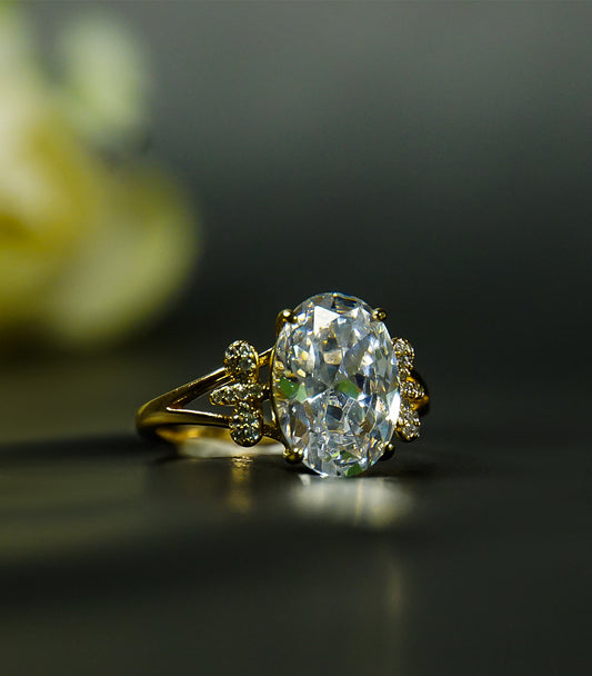 Ring With White Stone